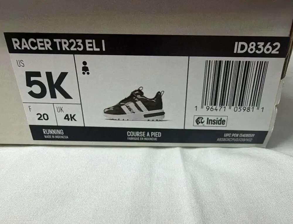 Adidas Racer TR23 EL I Toddler Camo Running Shoes ID8362